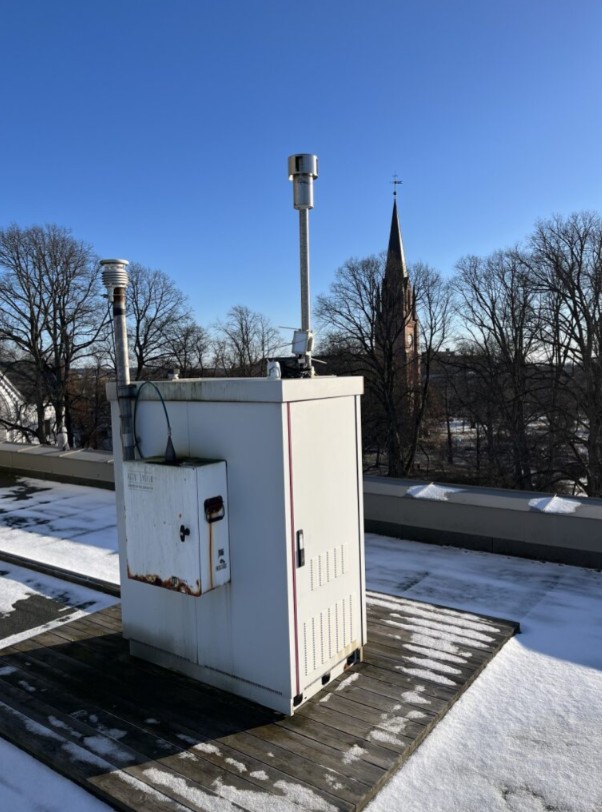 Målestasjonen på rådhustaket