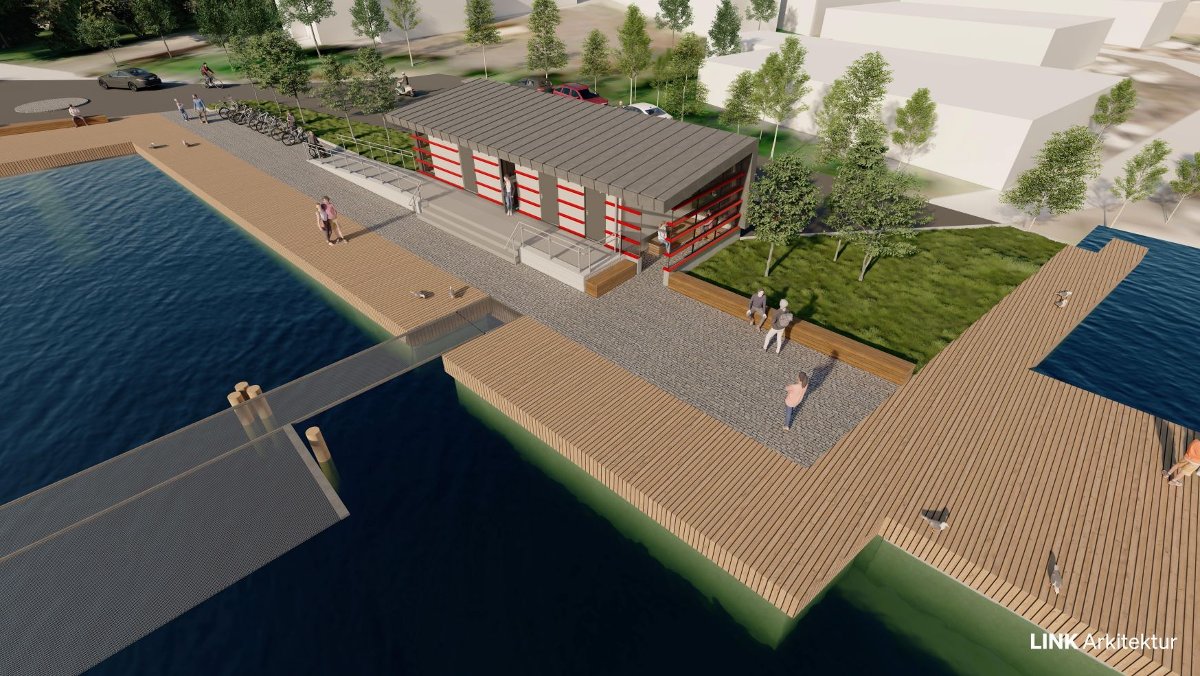 Illutstrasjon nytt fergeleie Gressvik