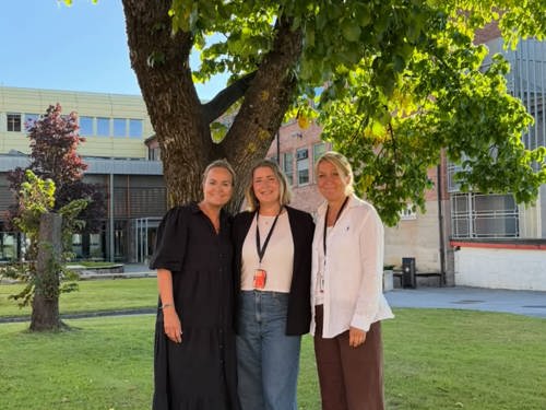 Rektor Glemme videregående skole Cathrine Monsen, Koordinator På vei mot fagbrev- ungdom Gitte Skoog Roos, Leder elevtjenesten Glemmen videregående skole Christiane Sofie Skahjem(Foto: Mathea Møller Aspestrand)