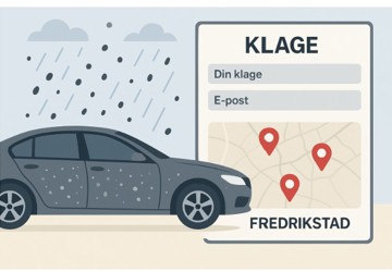 Illustrasjon: Nå kan du melde fra om luftforurensning i eget skjema hos Fredrikstad kommune.